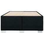 vidaXL Cadre de lit sans matelas noir 120x200 cm tissu