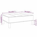 vidaXL Repose-pied Bleu 78x56x32 cm Tissu