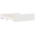 vidaXL Cadre de lit sans matelas blanc 180x200 cm