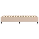 vidaXL Cadre de lit sans matelas cappuccino 100x200 cm similicuir