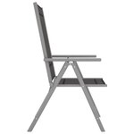 vidaXL Chaises de jardin pliables lot de 6 Textilène Noir