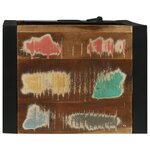 vidaXL Meuble Mural de Sdb 40x30x90 cm en Bois Massif de Récup'