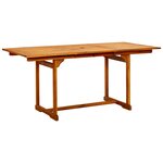 vidaXL Ensemble à manger de jardin 7 Pièces Bois d'acacia massif