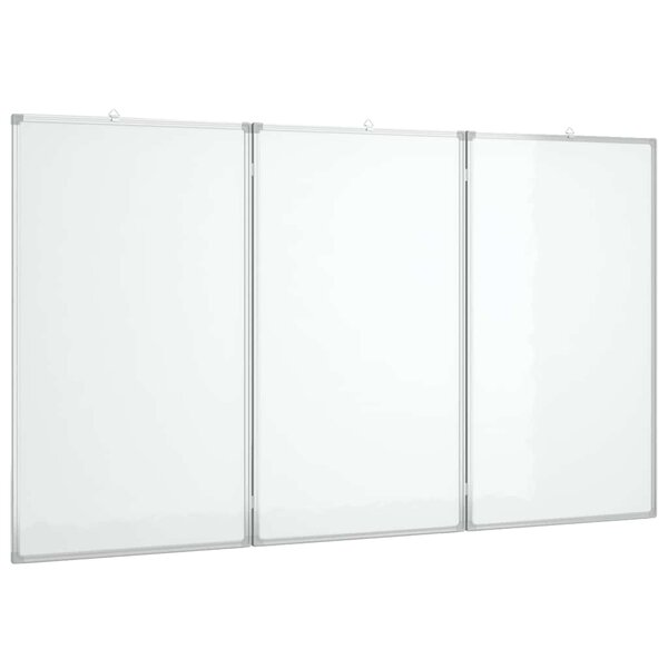 vidaXL Tableau blanc magnétique pliable 150x100x1 7 cm aluminium