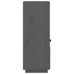 vidaXL Buffet haut Gris 34x40x108 5 cm Bois massif de pin