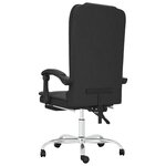 Fauteuil de massage inclinable de bureau informatique étude similicuir noir 02_0025413