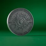 Pièce de monnaie en Argent 2000 Francs g 62.2 (2 oz) Millésime 2025 Lost World coin TRICERATOPS