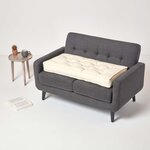 Coussin rehausseur pour canapé en coton  Crème - HOMESCAPES