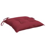 vidaXL Coussins de palette lot de 4 rouge bordeaux 50x50x7 cm