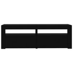 vidaXL Meuble TV avec lumières LED noir 120x35x40 cm