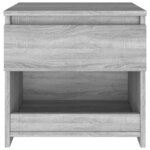 vidaXL Tables de chevet 2 Pièces Sonoma gris 40x30x39cm Bois d'ingénierie