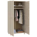 vidaXL Garde-robe HAMAR Marron miel 89x50x180 cm Bois massif de pin