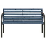 vidaXL Banc de jardin pour enfants 81 cm bois de pin chinois gris