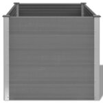 vidaXL Lit surélevé de jardin WPC 100x100x91 cm Gris