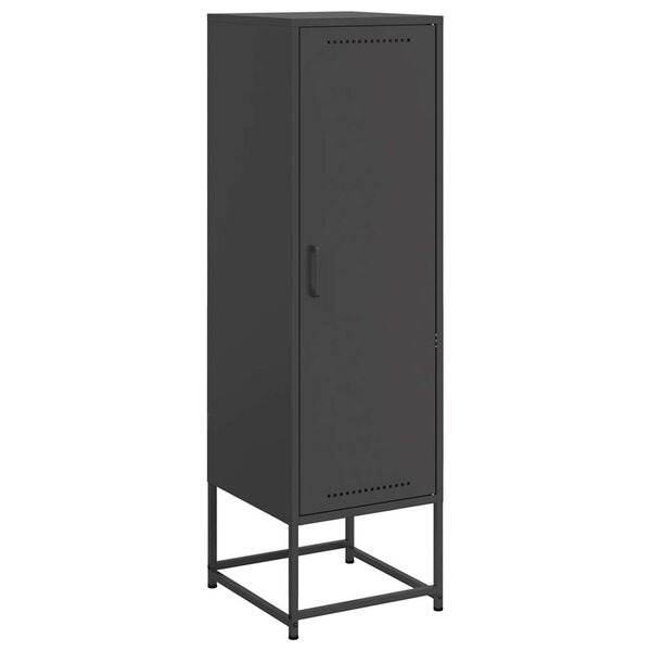 vidaXL Buffet haut noir 36x39x123 cm acier