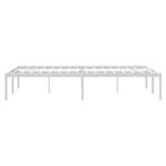 vidaXL Cadre de lit métal sans matelas blanc 120x200 cm