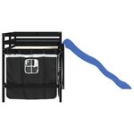 vidaXL Lit mezzanine pour enfants avec rideaux sans matelas 80x200 cm