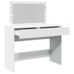 vidaXL Coiffeuse avec LED blanc 100x40x120 cm