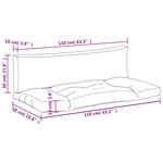 vidaXL Coussins de palette lot de 2 motif à carreaux noir tissu Oxford