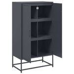 vidaXL Buffet haut anthracite 68 5x38 5x123 5 cm acier