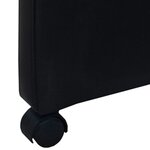 vidaXL Chaises à manger lot de 4 noir similicuir