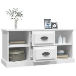 vidaXL Meuble TV blanc 99 5x35 5x48 cm bois d'ingénierie