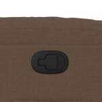 vidaXL Fauteuil inclinable Marron Tissu