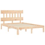 vidaXL Cadre de lit sans matelas 120x200 cm bois de pin massif