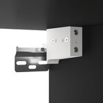 vidaXL Ensemble de meubles TV 8 Pièces Noir Bois d'ingénierie