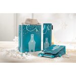 Sac cadeau de Noël Polar bear with candle Grand 26x33x12cm SIGEL