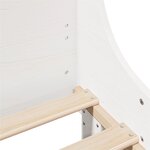 vidaXL Cadre de lit sans matelas blanc 100x200 cm bois de pin massif