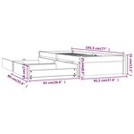 vidaXL Cadre de lit sans matelas avec tiroirs