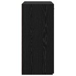 vidaXL Cabinet de rangement Chêne noir 80x42 5x93 5 cm Bois d'ingénierie