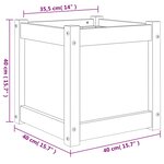 vidaXL Jardinières 2 Pièces bois de pin imprégné