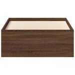 vidaXL Cadre de lit sans matelas chêne marron 90x200 cm