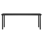 vidaXL Ensemble à manger de jardin avec coussins 9 Pièces noir