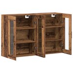 vidaXL Set de meubles muraux 2 Pièces Bois Ancien 69 5x34x90 cm