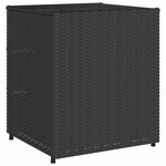 vidaXL Armoire de rangement de jardin noir 55x59x69 cm résine tressée