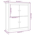 vidaXL Buffet Marron miel 83x41 5x100 cm Bois massif de pin