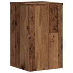 vidaXL Supports pour plantes 2 Pièces vieux bois bois d'ingénierie