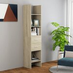 vidaXL Bibliothèque Chêne sonoma 40x35x180 cm Bois d’ingénierie