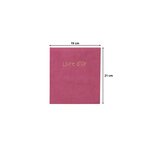 Livre D'or 140 Pages Tranche Or Skandi - Vieux Rose - Exacompta