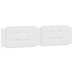 vidaXL Cadre de lit sans matelas blanc 160x200 cm similicuir