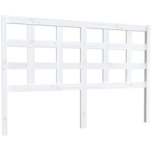 vidaXL Tête de lit blanc 145 5x4x100 cm bois massif de pin