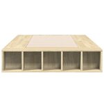 vidaXL Cadre de lit sans matelas chêne sonoma 90x200 cm