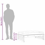 vidaXL Repose-pied de jardin 120x80 cm massif de douglas