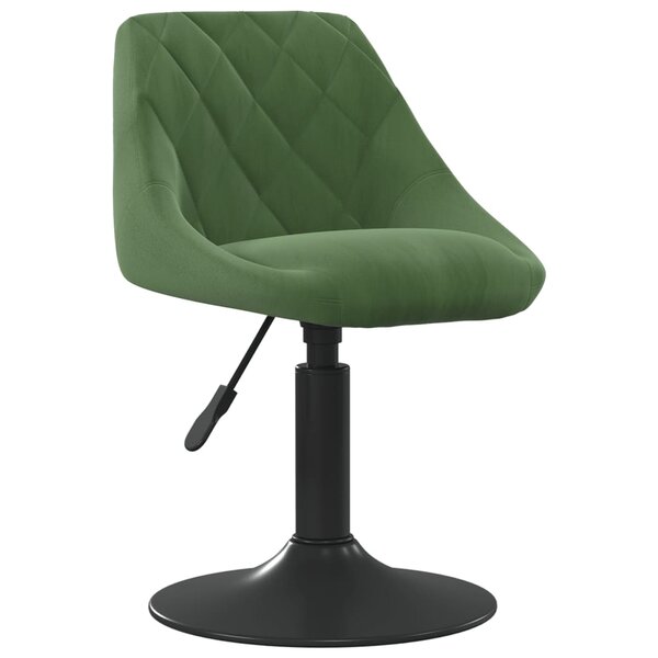Vidaxl tabouret de bar vert foncé velours