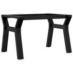 vidaXL Pieds de table basse cadre en Y 60x40x38 cm acier
