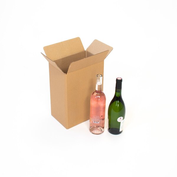 Carton pour 6 bouteilles fond semi automatique
