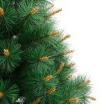 vidaXL Sapin de Noël artificiel à charnières avec support 210 cm